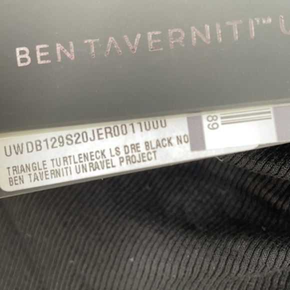 BEN TAVERNITI Black Triangle Turtleneck Dress - Picture 3 of 9